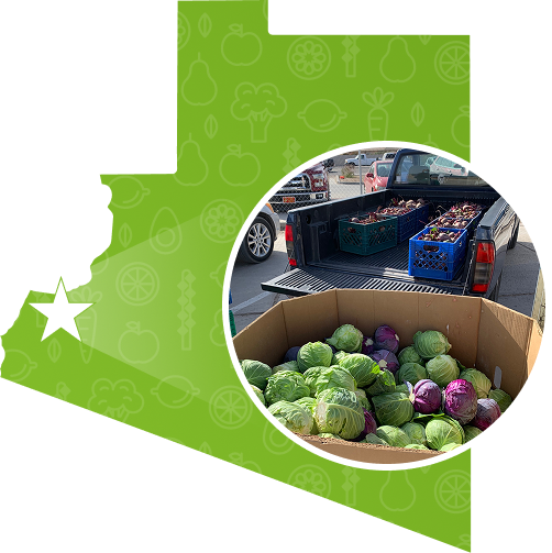 Loading the truck for a mobile food distribution